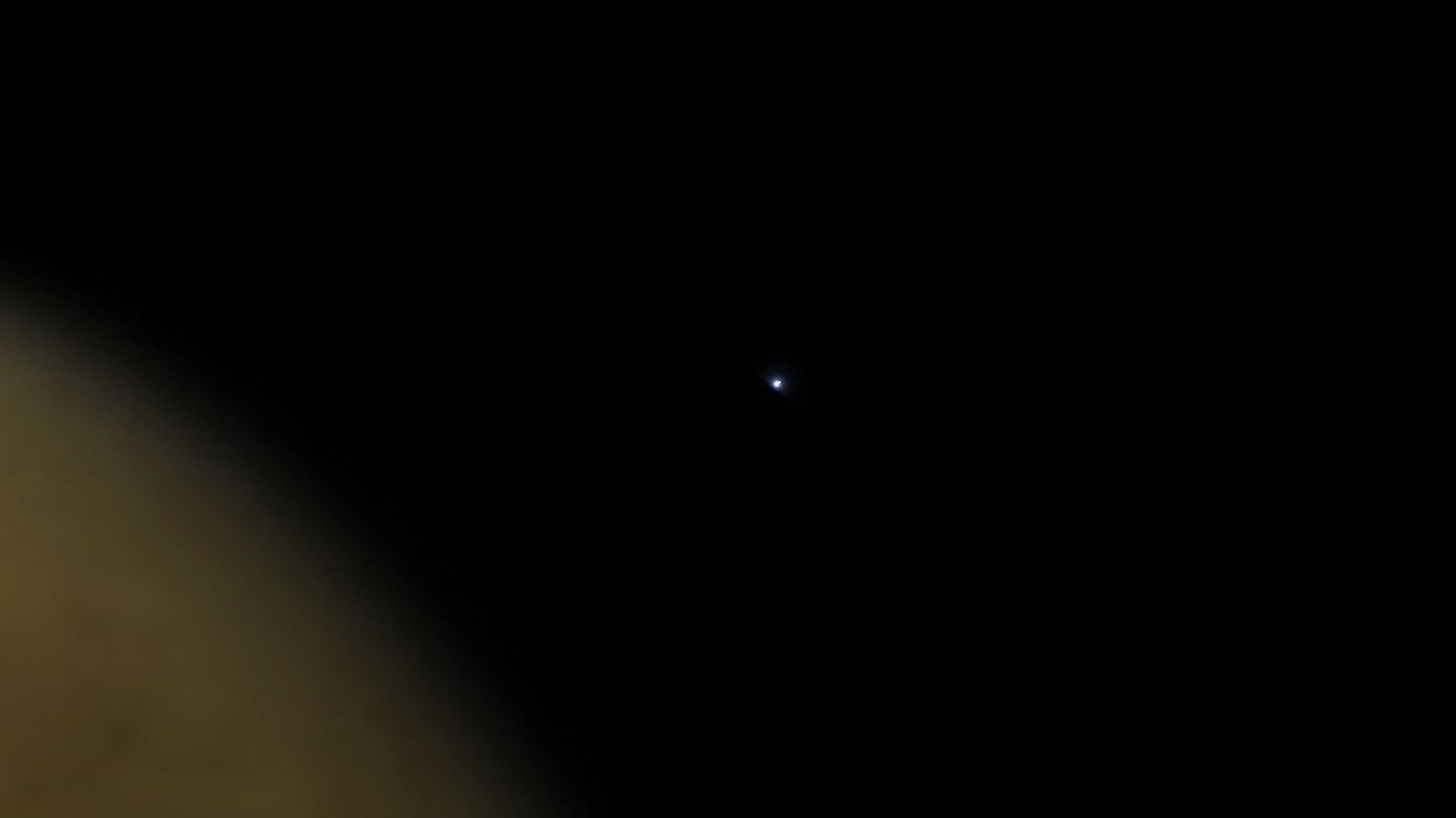 Simulated telescope view of Regulus reemerging from Venus' dark limb